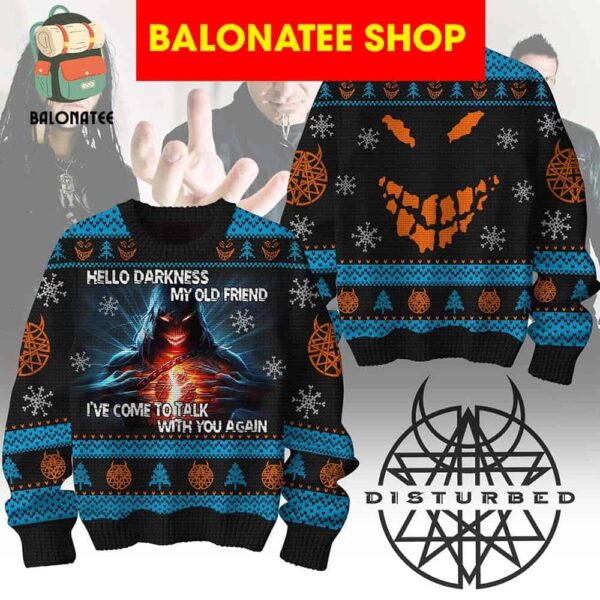 Disturbed Hell Darkness Old Friend Ugly Sweater