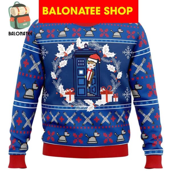 Doctor Who Tardis Christmas Ugly Sweater