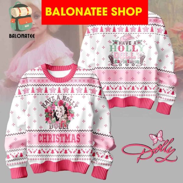 Dolly Have A Holly Dolly Parton Christmas 2024 Ugly Sweater