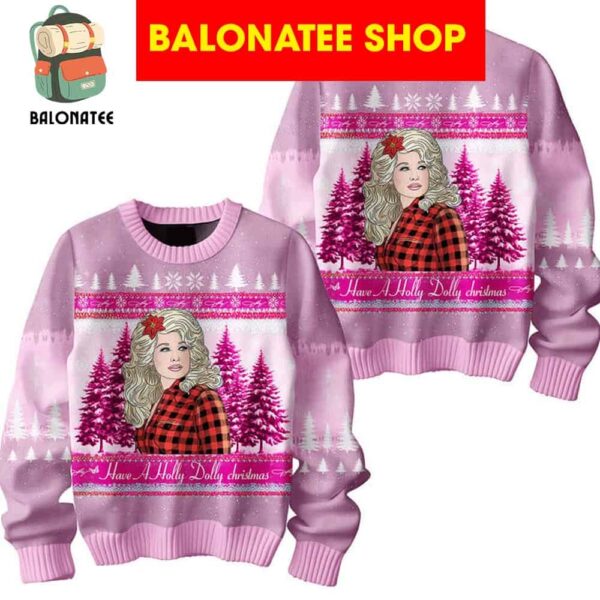 Dolly Parton Noel Have A Holly Dolly Christmas Ugly Sweater