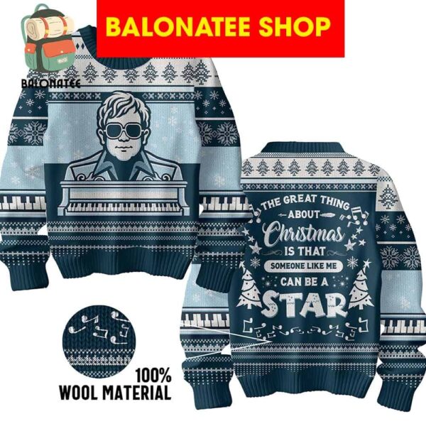 Elton John Someone Like Me Can Be A Star Ugly Sweater