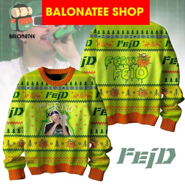 Feid Ferxxo Feid Feliz Navidad 2024 Christmas Ugly Sweater