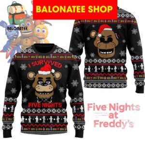 Five Nights At Freddy’s I Survived Christmas Ugly Sweater