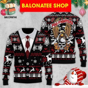 Foo Fighter Snow Christmas Ugly Sweater