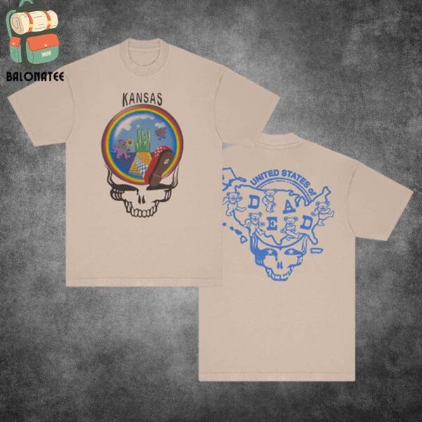 Grateful Dead Kansas United States of Dead Tee Merchandise Limited Two Sides Classic T-Shirt