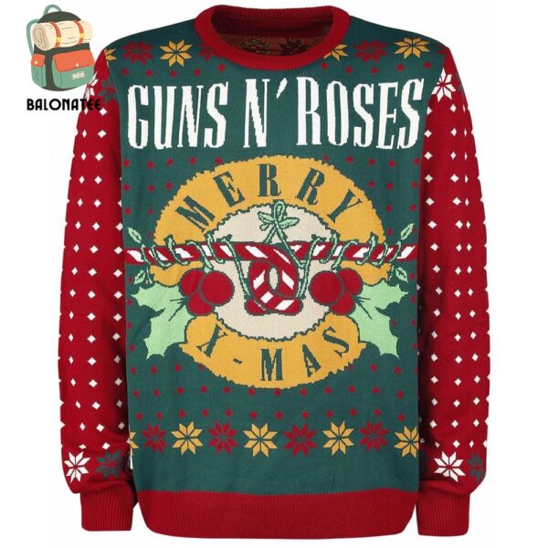 Guns N’ Roses Family Gift For Xmas Holidays Ugly Christmas Sweater