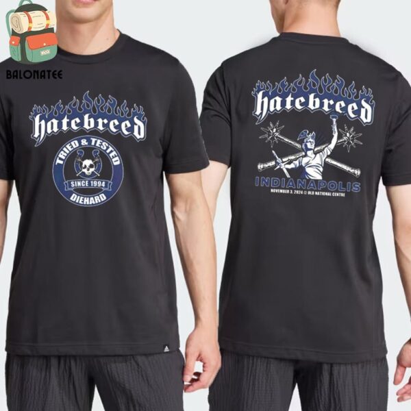 Hatebreed 30th Anniversary Event Tee At Old Nation Centre Indianapolis IN On November 3rd 2024 Two Sides Classic T-Shirt