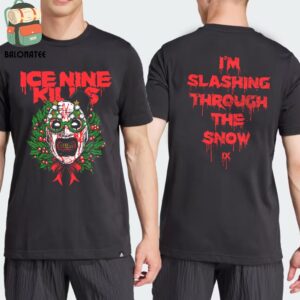 Ice Nine Kills Christmas Merch Wreath of Art Tee I’m Slashing Throught The Snow Two Sides Classic T-Shirt