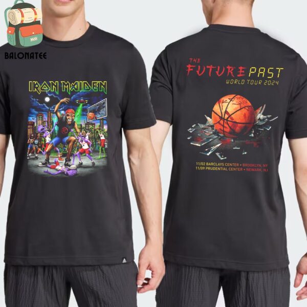 Iron Maiden The Future Past 2024 Tour New York Newark Tee On November 2nd And 9th 2024 Two Sides Classic T-Shirt