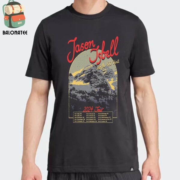 Jason Isbell And The 400 Unit Official Poster EU And UK Tour 2024 Dates And Places List Classic T-Shirt