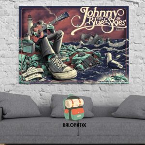 Johnny Blue Skies Event Poster For Show At MGM Music Hall Boston MA On November 23-24 2024 Wall Decor Poster Canvas