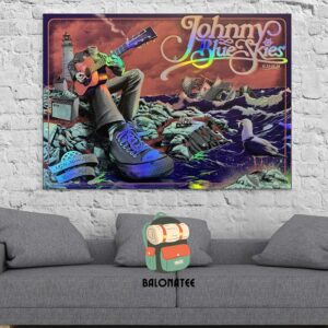 Johnny Blue Skies Event Rainbow Edition Poster For Show At MGM Music Hall Boston MA On November 23-24 2024 Wall Decor Poster Canvas