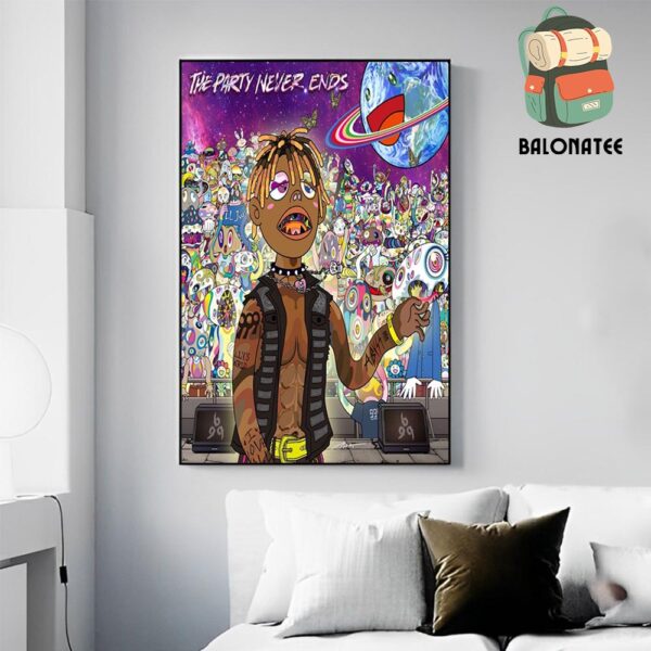 Juice Wrld’s Final Album The Party Never Ends Will Release On November 29th 2024 Wall Decor Poster Canvas