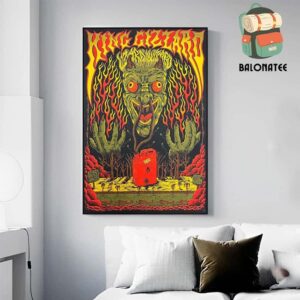 King Gizzard And The Lizzard Wizard Event Poster At Vina Robles Amphitheatre Paso Robles CA On November 3rd 2024 Wall Decor Poster Canvas