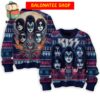 Kiss Band Merry KISSmas Bat Devil Ugly Sweater