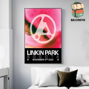 Linkin Park From Zero World Tour 2024 Event Poster At Bogota On November 11th 2024 Wall Decor Poster Canvas