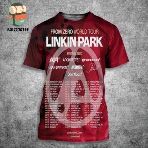 Linkin Park From Zero World Tour 2025 Dates And Places List All Over Print Shirt