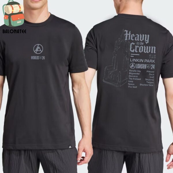 Linkin Park League Of Legends Worlds 2024 Tee Heavy Is The Crown Merch Limited Two Sides Classic T-Shirt