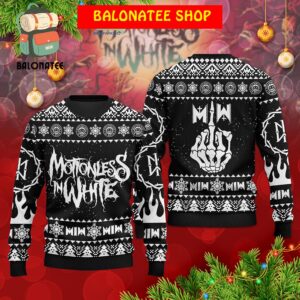 Motionless In White Gothic Metal Rock Band MIW Christmas Winter Holidays Ugly Sweater