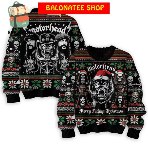 Motorhead Happy New Year Merry Christmas Ugly Sweater