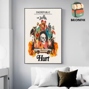 One Republic With Jelly Roll Release Hurt On November 22nd 2024 Wall Decor Poster Canvas