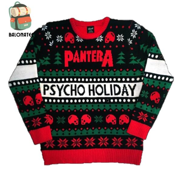 Pantera Psycho Holiday Family Gift For Xmas Holidays Ugly Christmas Sweater