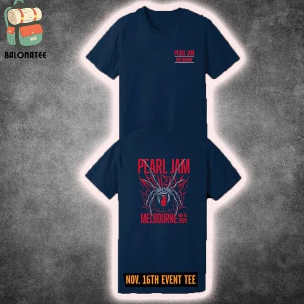 Pearl Jam Dark Matter World 2024 Event Tee At Marvel Stadium Melbourne AU On November 16th 2024 Two Sides Classic T-Shirt