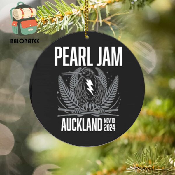 Pearl Jam Dark Matter World Tour 2024 At Go Media Stadium Smart Auckland New Zealand On Nov 10th 2024 Holiday Christmas Gift Ornament