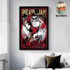 Pearl Jam Dark Matter World Tour 2024 Event Poster Art By Ben Frost At Marvel Stadium Melbourne On November 18th 2024 Wall Decor Poster Canvas