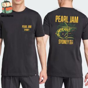 Pearl Jam Dark Matter World Tour 2024 Event Tee At Engie Stadium Sydney Australia On November 21st 2024 Two Sides Classic T-Shirt