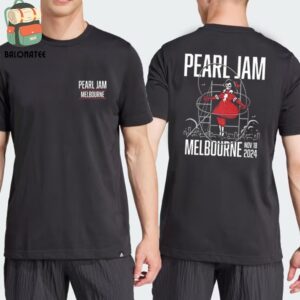 Pearl Jam Dark Matter World Tour 2024 Event Tee At Marvel Stadium Melbourne On November 18th 2024 Two Sides Classic T-Shirt