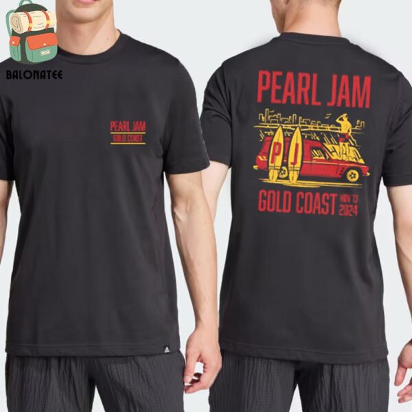 Pearl Jam Dark Matter World Tour 2024 Event Tee At People First Stadium Gold Coast Queensland AU On November 13th 2024 Two Sides Classic T-Shirt