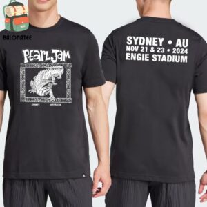 Pearl Jam Dark Matter World Tour 2024 Whowie Tee At Engie Stadium Sydney Australia On November 21st 2024 Two Sides Classic T-Shirt