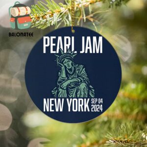 Pearl Jam Dark Matter World Tour At Madison Square Garden New York NY On September 4th 2024 Holiday Christmas Gift Ornament