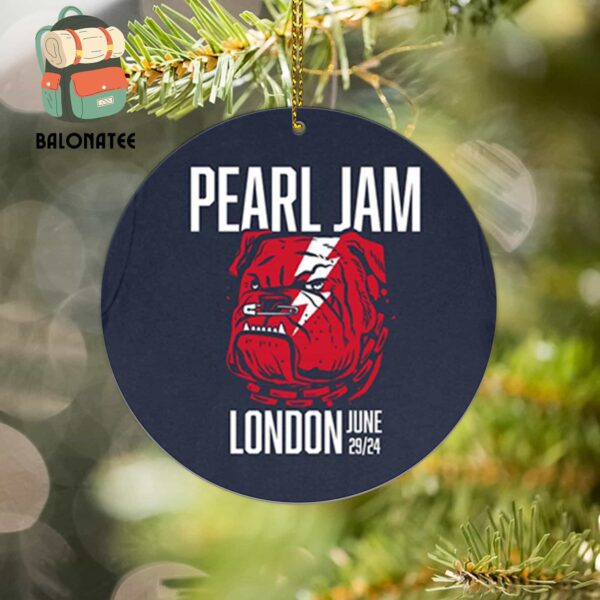 Pearl Jam Merch At Tottenham Hotspur Stadium London UK On June 29th 2024 Holiday Christmas Gift Ornament