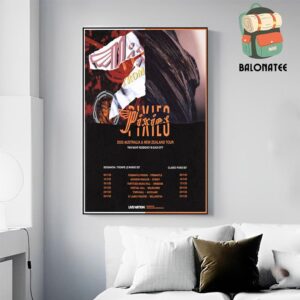 Pixies Annouce 2025 Australia And New Zealand Tour Dates And Places List Wall Decor Poster Canvas