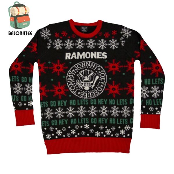 Ramones Hey Ho Let’s Go Family Gift For Xmas Holidays Ugly Christmas Sweater