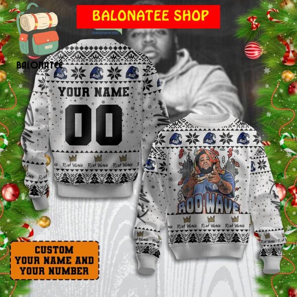 Rod Wave Hip Hop Rap Nostalgia Personalized Christmas Ugly Sweater