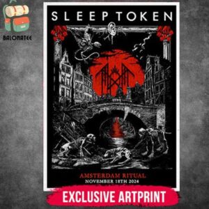 Sleep Token Exclusive Artprint Amsterdam Ritual On November 18th 2024 Merch Wall Decor Poster Canvas