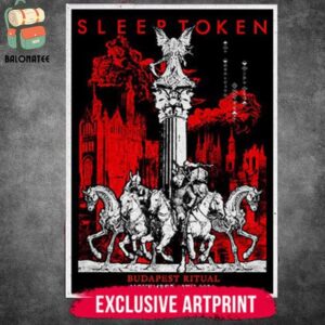 Sleep Token Exclusive Artprint Budapest Ritual On November 13th 2024 Merch Wall Decor Poster