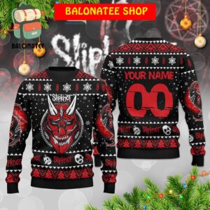 Slipknot Rock Band Evil Mask Personalized Christmas Ugly Sweater