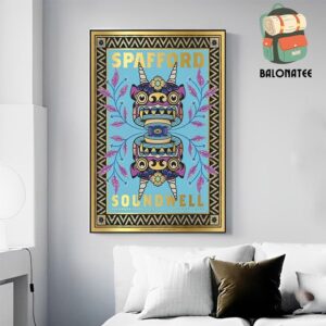 Spafford Event Gold Edition Poster At Soundwell Salt Lake City Utah On November 5th 2024 Wall Decor Poster Canvas