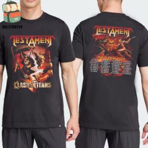 Testament Klash Of The Titans 2024 Tour Tee Merchandise Limited Two Sides Classic T-Shirt