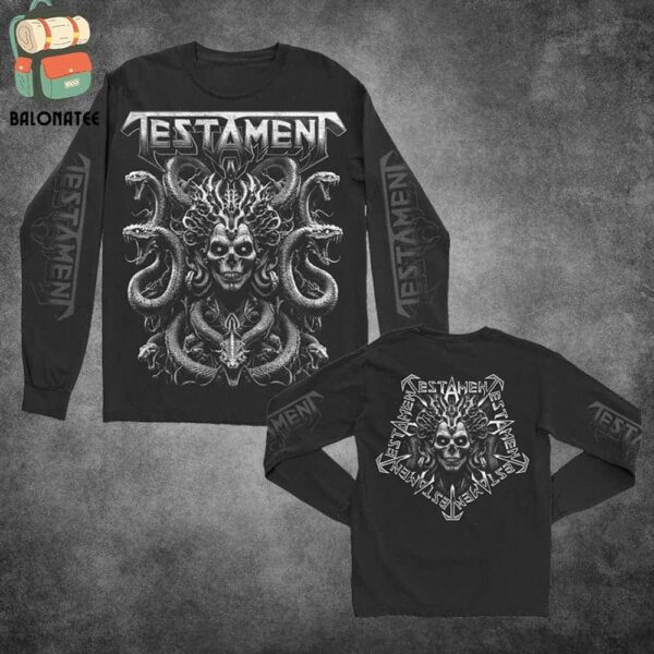 Testament Medusa Long Sleeve Merchandise Limited Classic T-Shirt