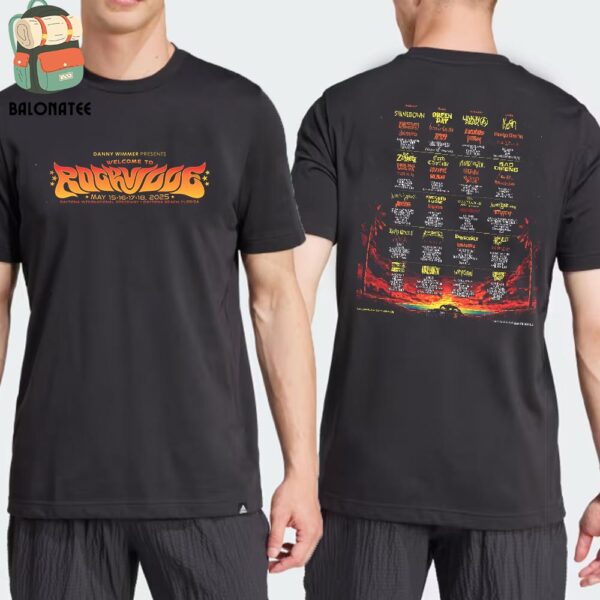 The 14th Annual Welcome To Rockville Returns To Daytona Beach Florida On May 15-18 2025 Two Sides Classic T-Shirt