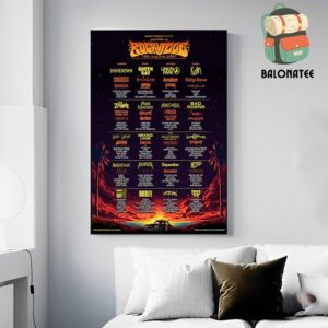 The 14th Annual Welcome To Rockville Returns To Daytona Beach Florida On May 15-18 2025 Wall Decor Poster Canvas