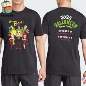 The B52s Band Event Tee 2024 Halloween Dance Parties AT Wahshington And Chicago On October 31st And November 2nd 2024 Two Sides Classic T-Shirt