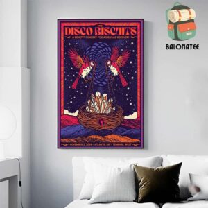 The Disco Biscuits Event Poster At Terminal West Atlanta GA On November 3rd 2024 Wall Decor Poster Canvas