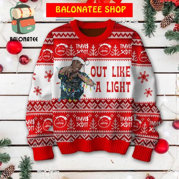 Travis Scott Out Like A Light Christmas Ugly Sweater