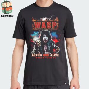 W.A.S.P Album One Alive Blackie Tee Black Merch Limited Classic T-Shirt